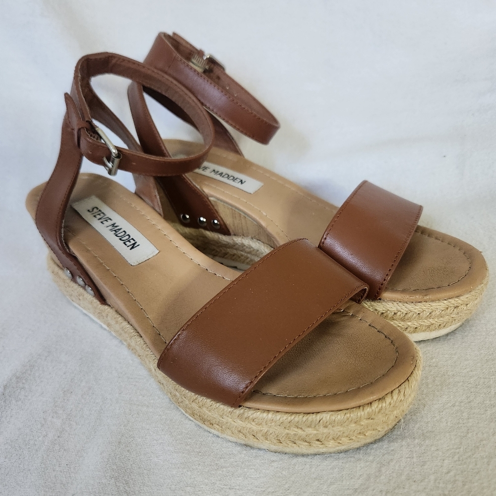 Steve Madden Chaser Platform Brown Women's Sandals
